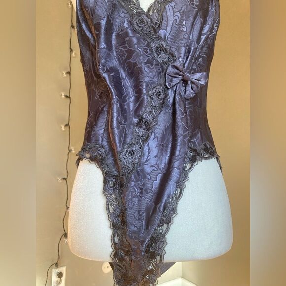 Vintage Victoria Secret Gold Label Floral Bodysuit - Picture 3 of 10